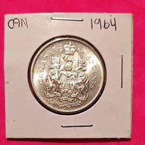 Silver Canadian 50 Cent 1964